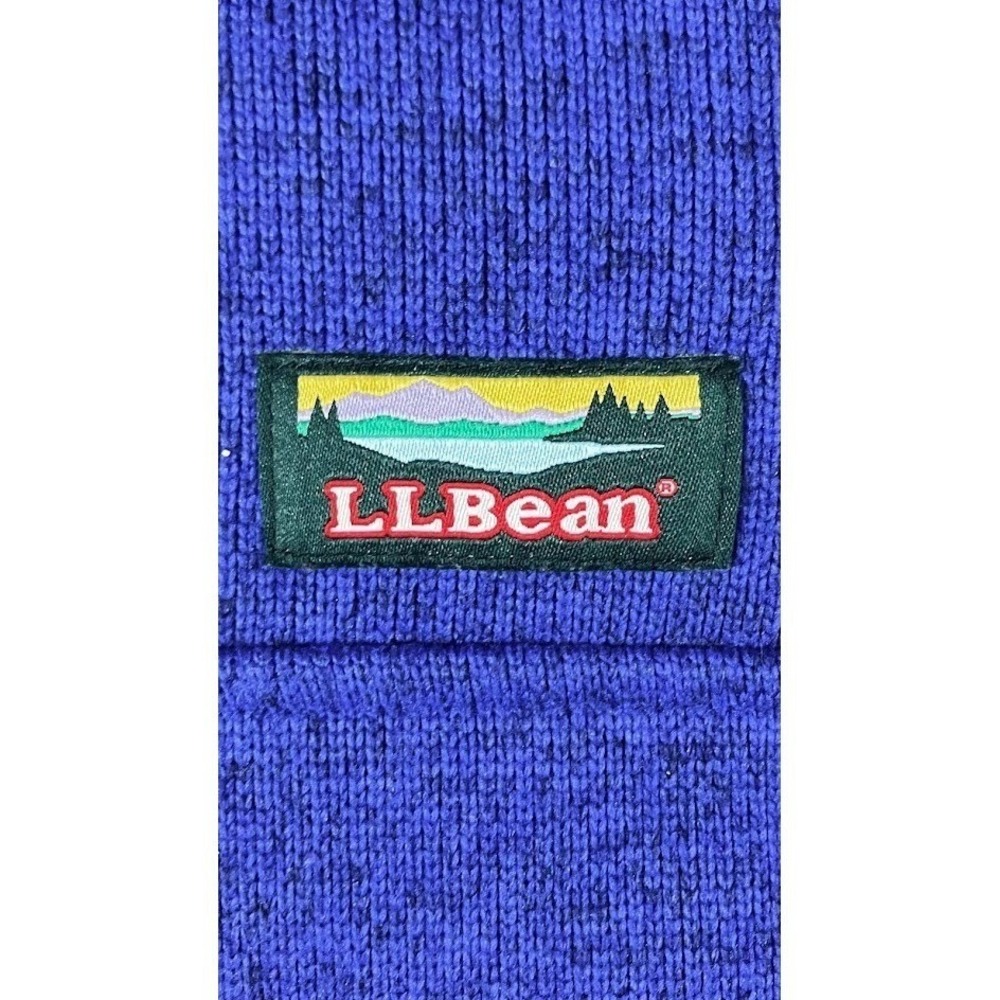 LL Bean Womens Sweater Fleece Pullover Indigo Small Petite - Picture 4 of 14